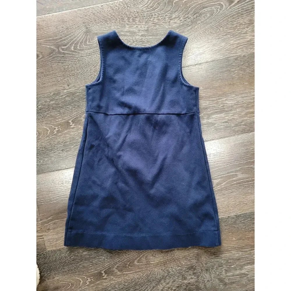 Gymboree Girls Navy Overall Dress‎ size 4 #3